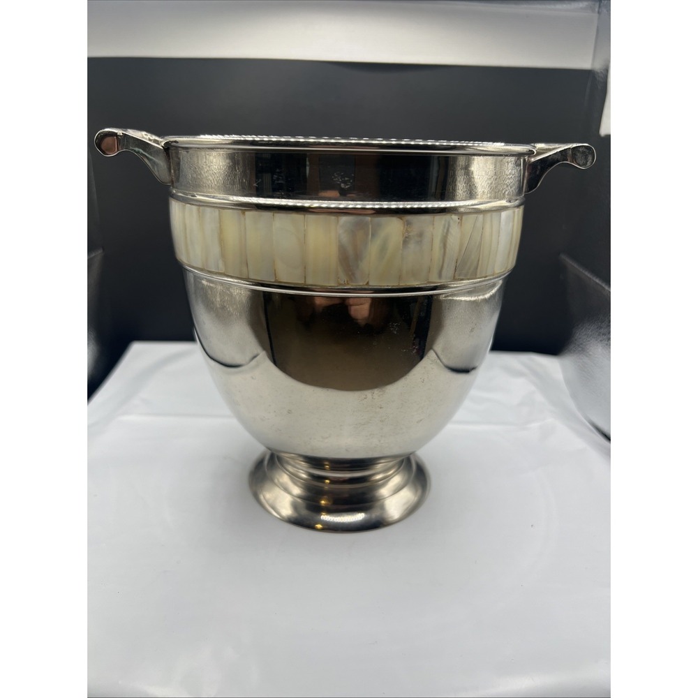 TOWLE SILVERSMITHS Open Champagne\Wine Cooler Mother Of Pearl
